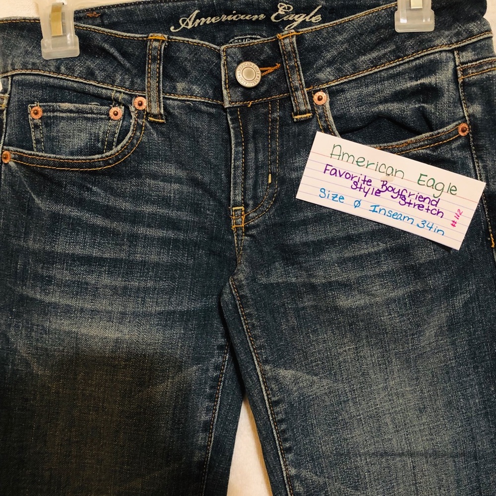 American Eagle favorite boyfriend size: 0